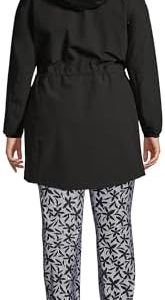 Lands’ End Women’s Waterproof Hooded Packable Raincoat