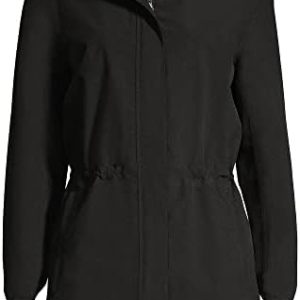 Lands’ End Women’s Waterproof Hooded Packable Raincoat